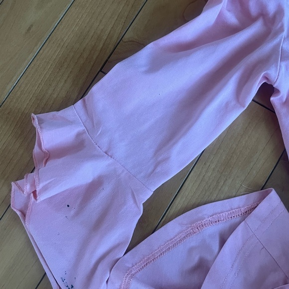 Girls flounce sleeve Hi-lo hem top and floral print legging 11-12 - Picture 13 of 13